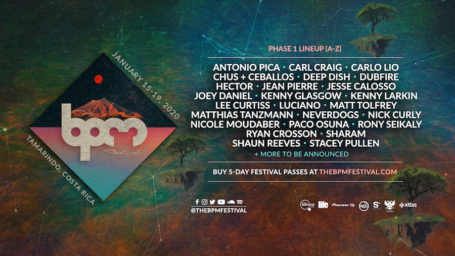 Inaugural Phase 1 Lineup for BPM Costa Rica Announced! Tier 2 Passes On