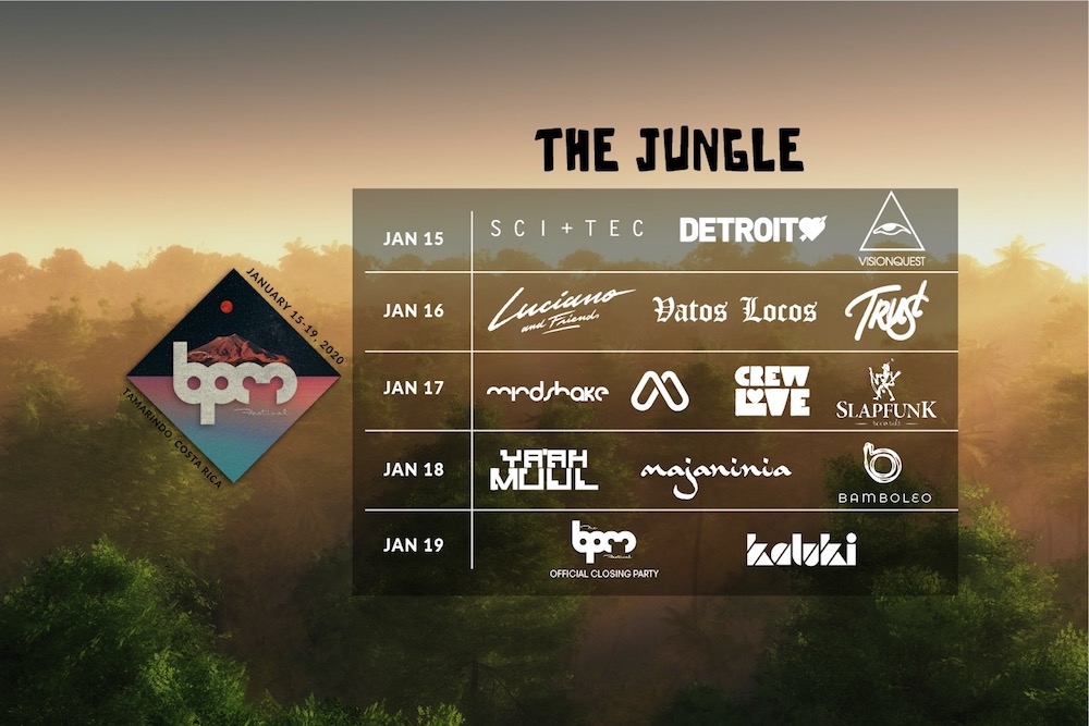 jungle tour schedule